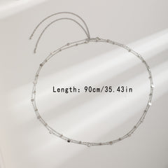Metal Waist Chain Sequin Circular Piece Body Chain Belly Chain