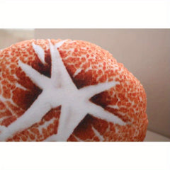 Realistic Mushroom Plush Doll Soft Orange & Stuffed Animal with Brown Gills