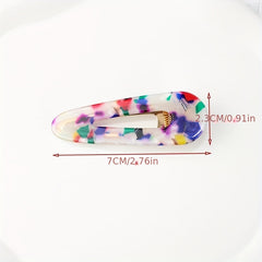 Colorful Leopard Pattern Duck Billed Clip Hair Clip For Women Girls