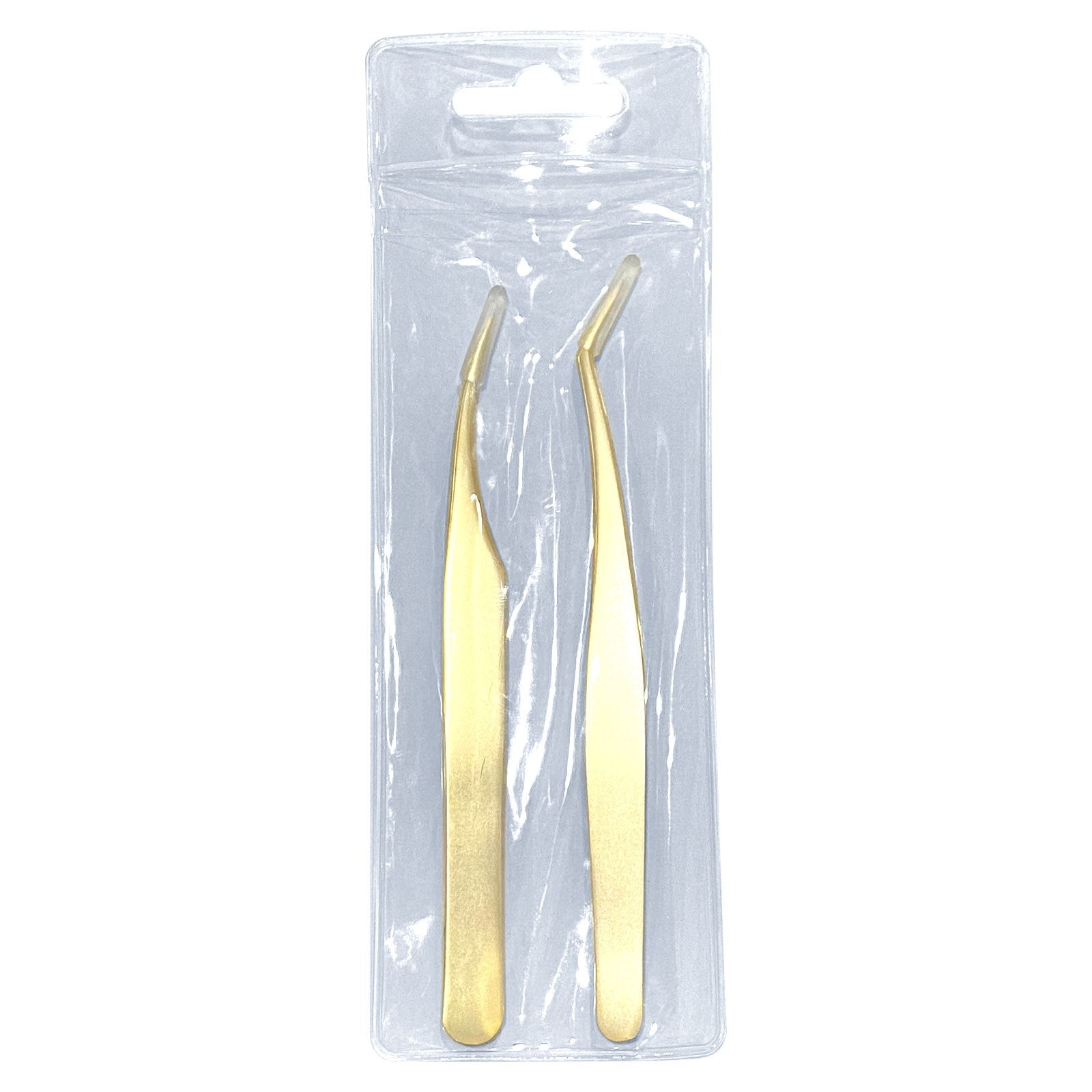 2 Pcs Eyelash Tweezers Thin Extensions Remover Tools