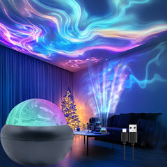Small Magic Ball with Northern Lights, USB Plug In, Remote Control