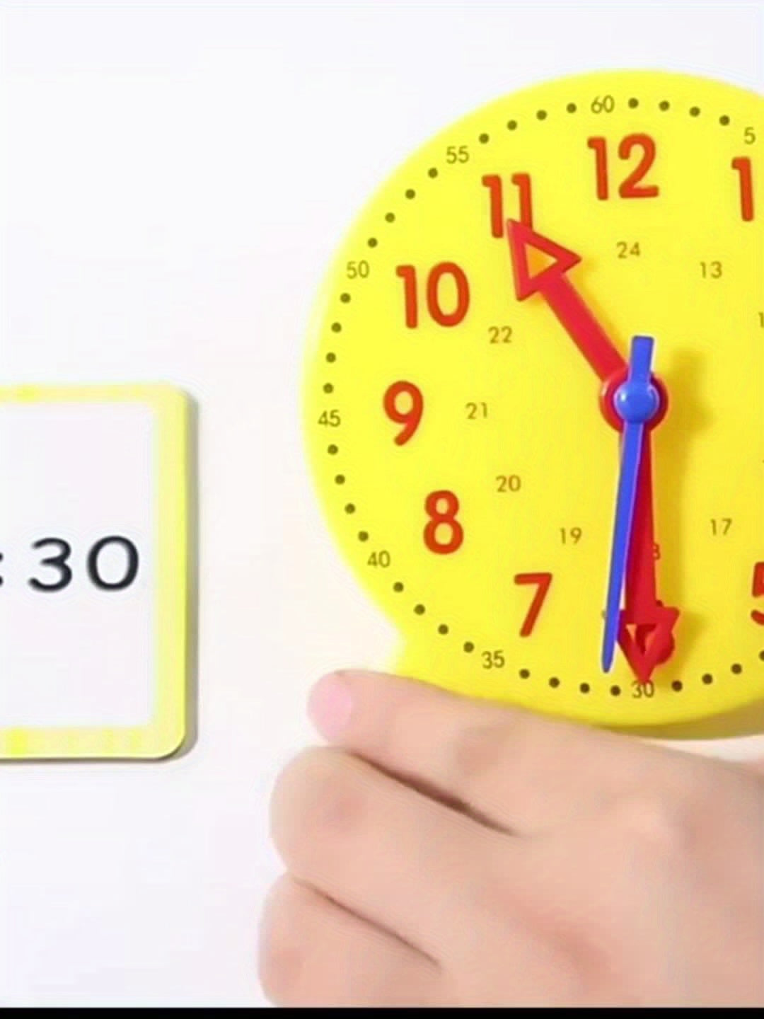 Kids Math Clock Toy for Teaching Time Recognition