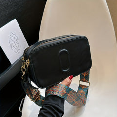 Vintage Square Crossbody Bag with Embossed Pattern