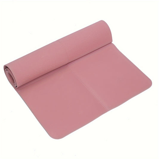 TPE Solid Non-slip Yoga Mat 6.0ft Foldable 4mm Thickness Fitness Mat
