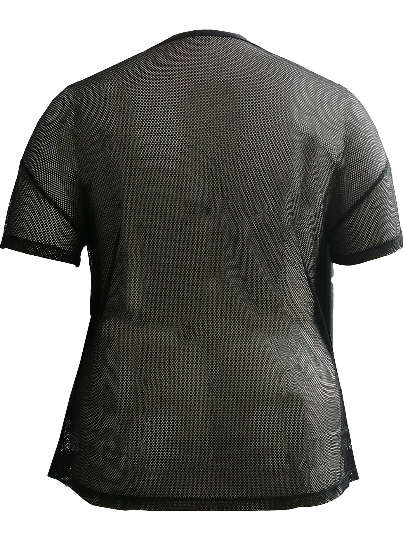  Colorblock Mesh Short Sleeve Fitness T-shirt
