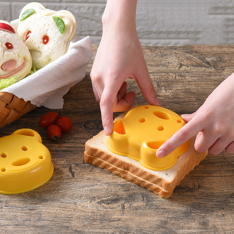 Little Bear Shape Sandwich Mold Bread Maker DIY Mold Kitchen Accessories