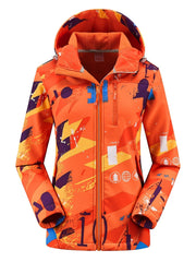 Outdoor Soft Shell Hooded Jacket - Waterproof, Windproof, Fleece Lined