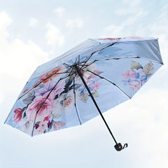 Double Sided Printed Sunshade Umbrella UV Protection Waterproof Windproof