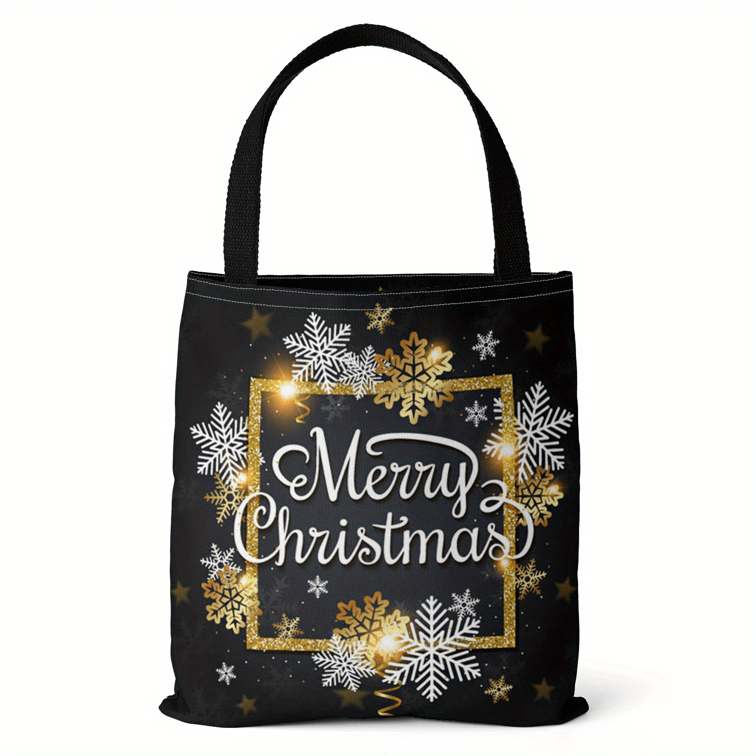 Christmas Series Canvas Bag Lightweight Shoulder Bag Tote Bag Handbag