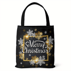 Christmas Series Canvas Bag Lightweight Shoulder Bag Tote Bag Handbag