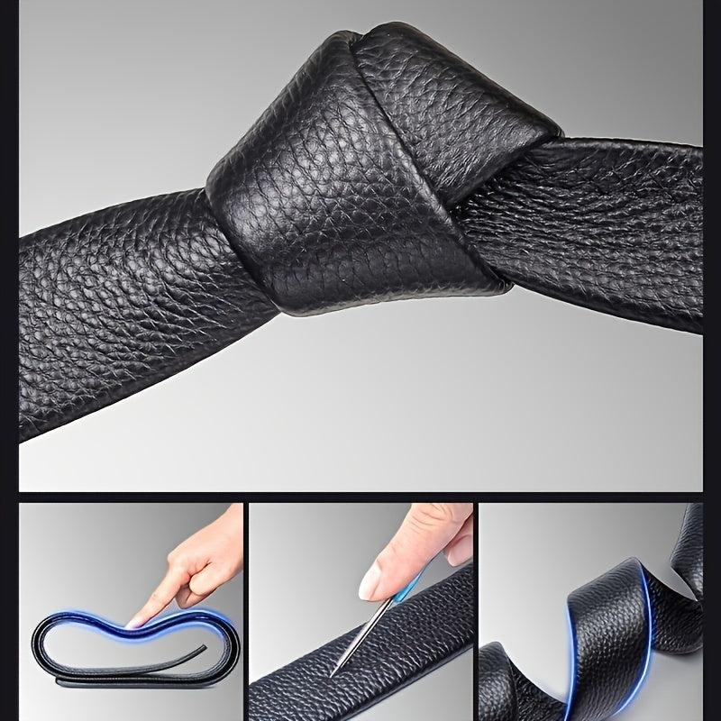 Men's Business Casual Automatic Buckle High Belt