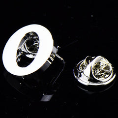 Men's Letter Brooch Shirt Collar Pin Suit Decoration