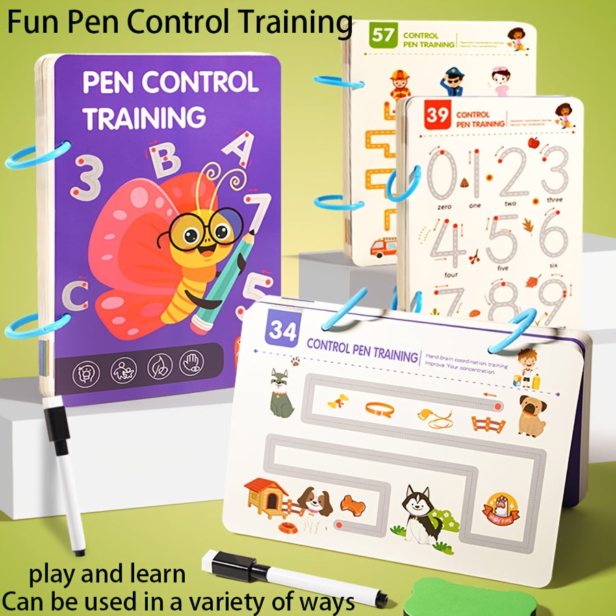Pen Control Training Workbook for Handwriting Improvement