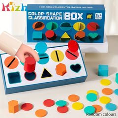 Wooden Sorting Cup Shape Matching Cognitive Toy Geometric Shapes Training