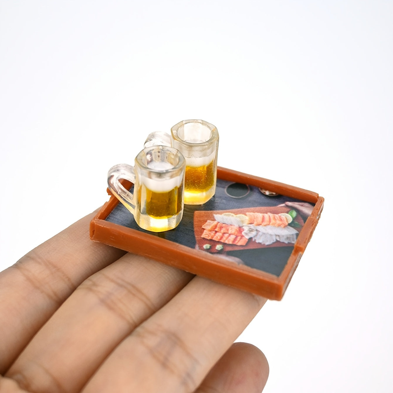 Beer Mugs 1:12 Scale Dollhouse Accessories ABS Material Mixed Simulation Beer Mo