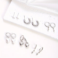 12pcs Earrings Ear Buckle Set - Stacking Earrings Set