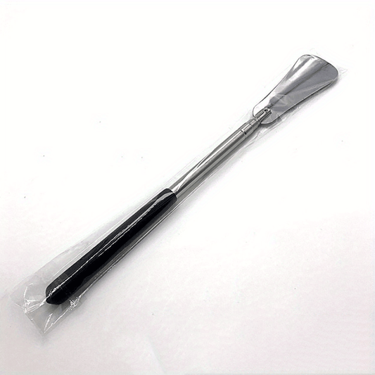 1pc Stainless Steel Retractable Shoehorn Long Shoe Puller