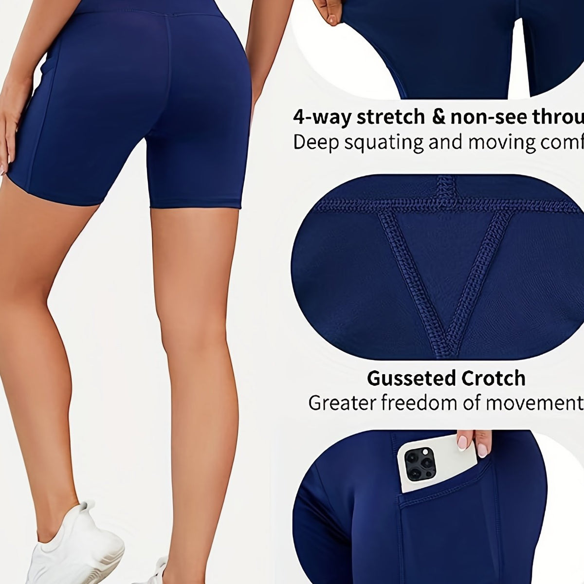Women's Sports Shorts High Waist Running Yoga Activewear