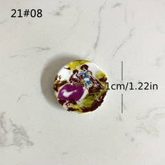 European Royal Style Mini Ceramic Bowl - Cabbage Patch Doll