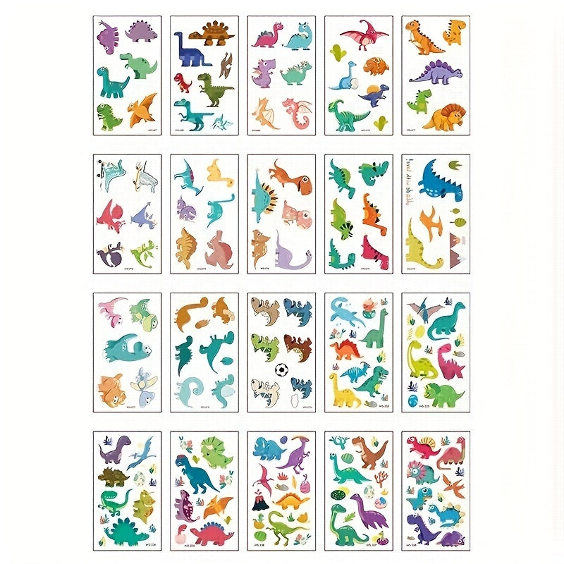 Realistic Dinosaur Tattoo Stickers - Semi Permanent Waterproof