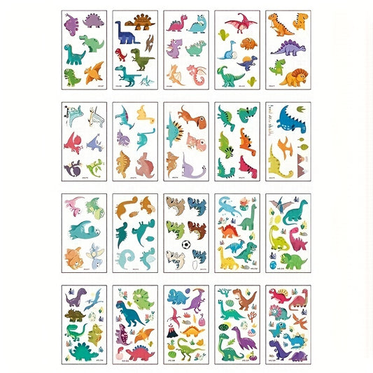 Realistic Dinosaur Tattoo Stickers - Semi Permanent Waterproof