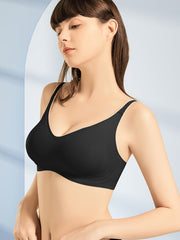 Seamless Push Up Bra No Underwire Comfortable Elastic Casual Lingerie