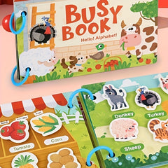 Children's Quiet Book Hook and Loop Puzzle Painting Activity Gift Idea