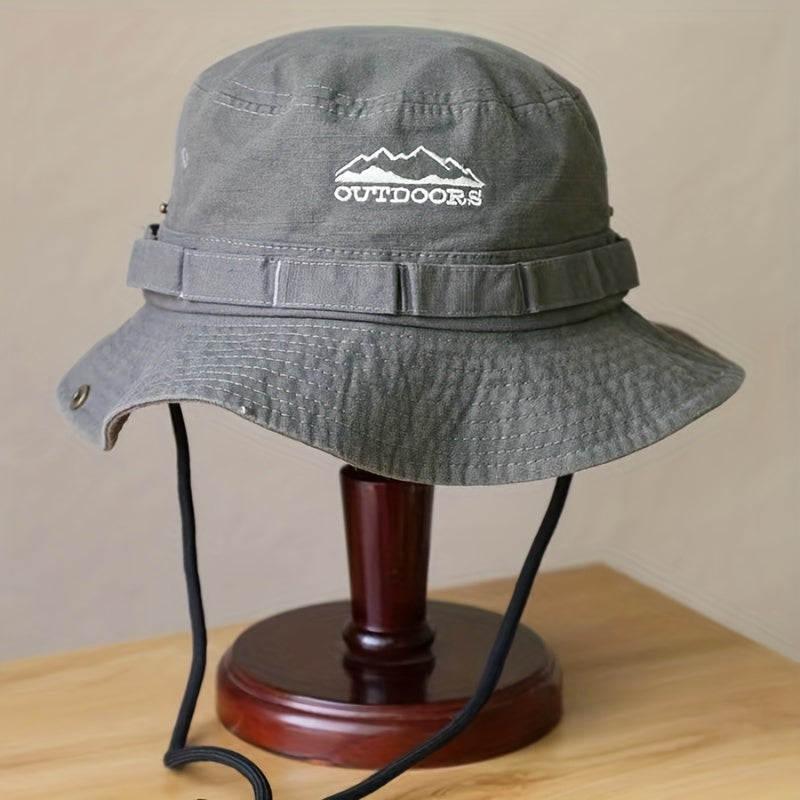 Foldable Outdoor Sunshade Boonie Hat Breathable Cotton Cowboy Hat