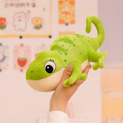 11in Plush Chameleon Stuffed Animal Soft Fabric Orange Green Halloween
