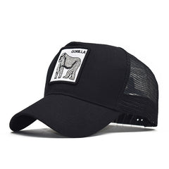 Animal Embroidered Adjustable Baseball Cap Sun Visor