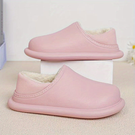 Women's Soft Plush Lined Home Slippers Warm Indoor Shoes