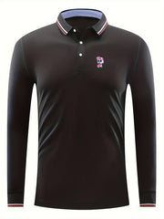 Skull With Hat Pattern Men's Long Sleeve Shirt