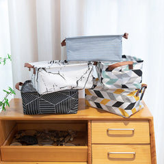 Fabric Storage Box & Organizer Foldable Collapsible Clothes & Cosmetics