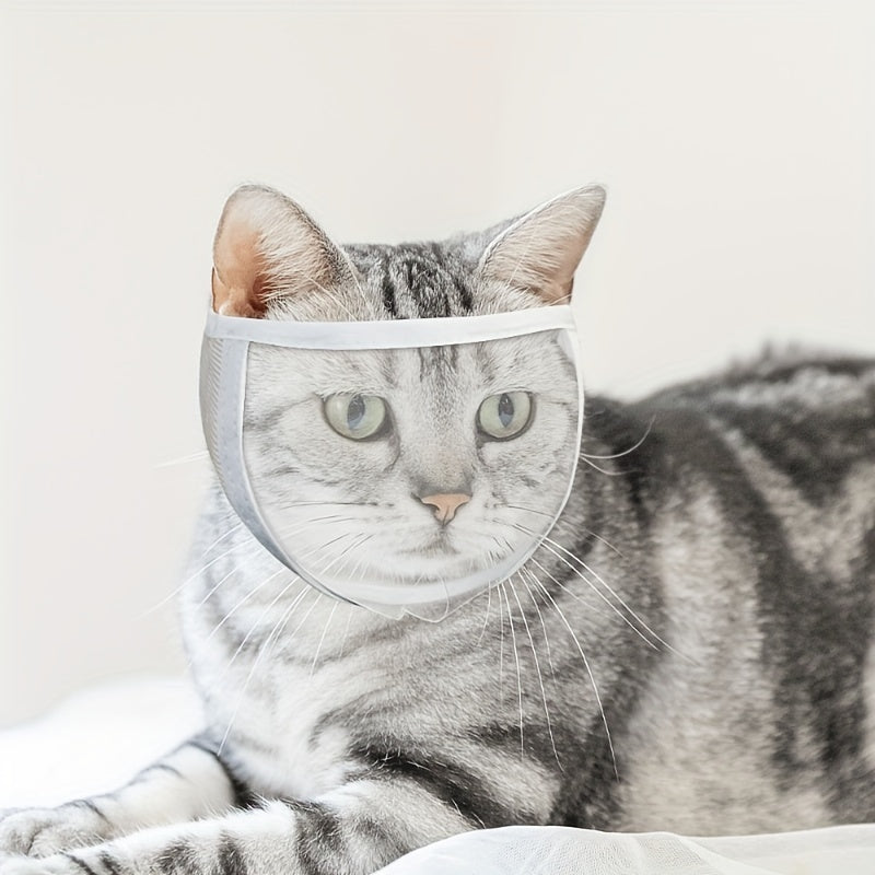 Breathable Cat Protective Muzzle Anti Bite & Scratch Mask