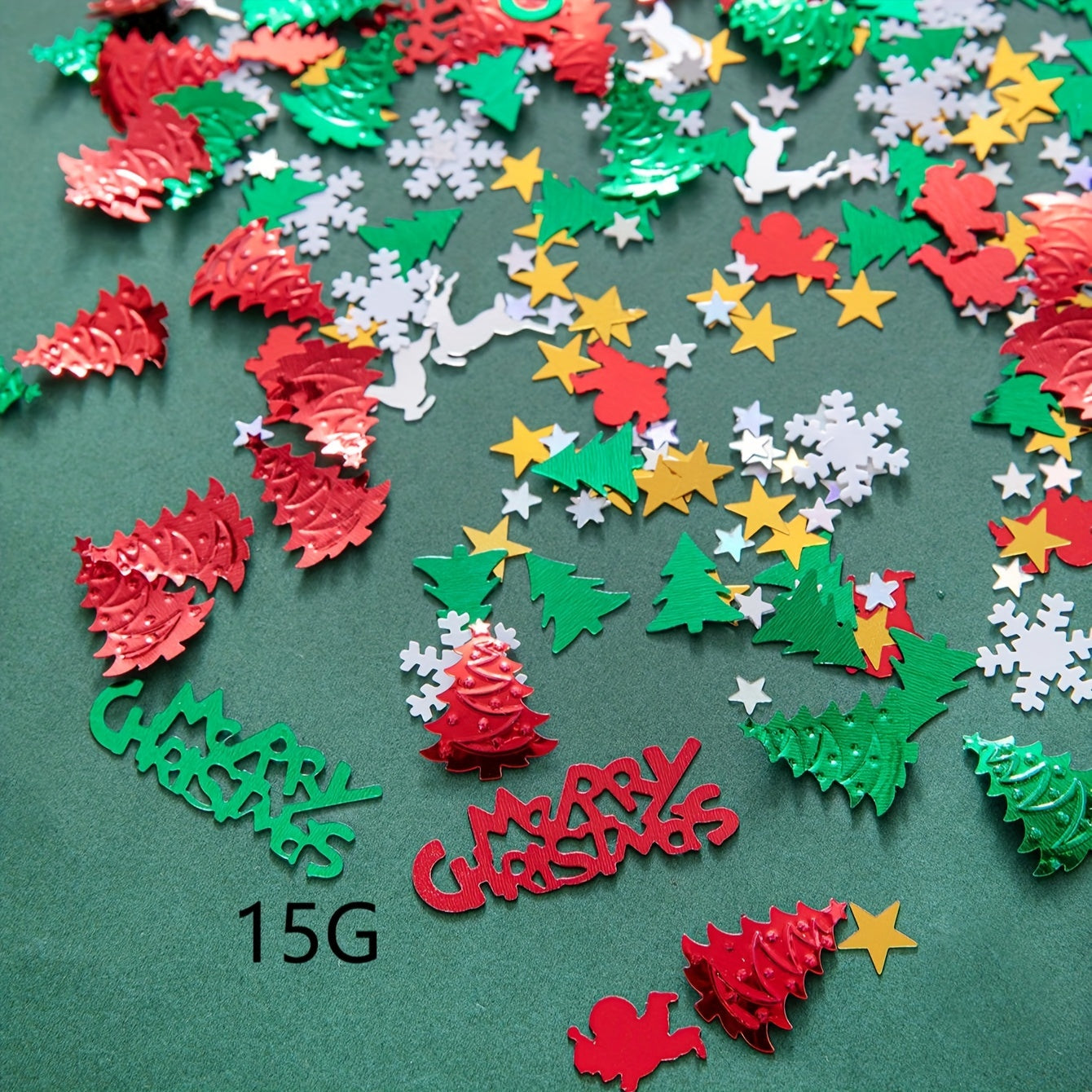 Festive Christmas Party Confetti 15g 30g Pack Snowflake Reindeer Table Decor