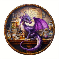 Magic Dragon Wooden Jigsaw Puzzle Creative Animal Shape Puzzle