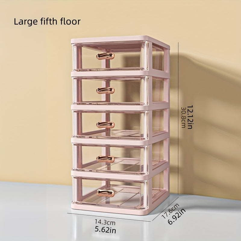 Desktop Storage Box Transparent Small Drawer Storage