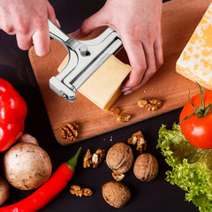 2pcs Stainless Steel Cheese Slicer Adjustable Thickness Cutter