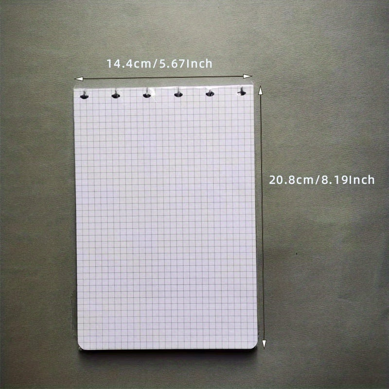 80 Sheets A5 Plaid Filler Paper Loose Leaf 6 Hole Punch