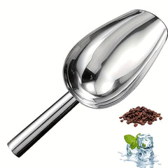 1pc Stainless Steel Ice Scoop Kitchen Ice Shovel For Ice Maker