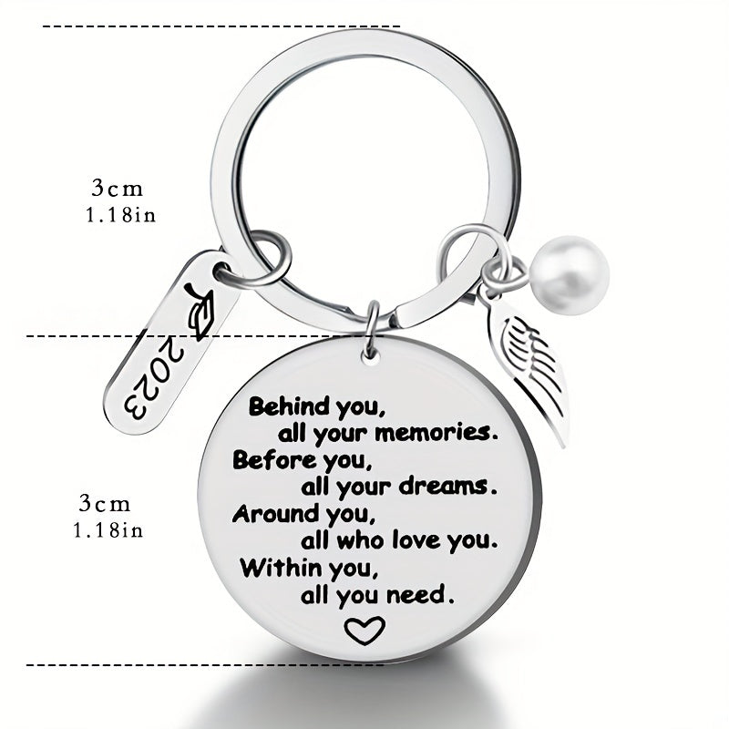 Graduation Keychain Senior Graduation For Her Him Stainless Steel