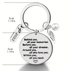 Graduation Keychain Senior Graduation For Her Him Stainless Steel