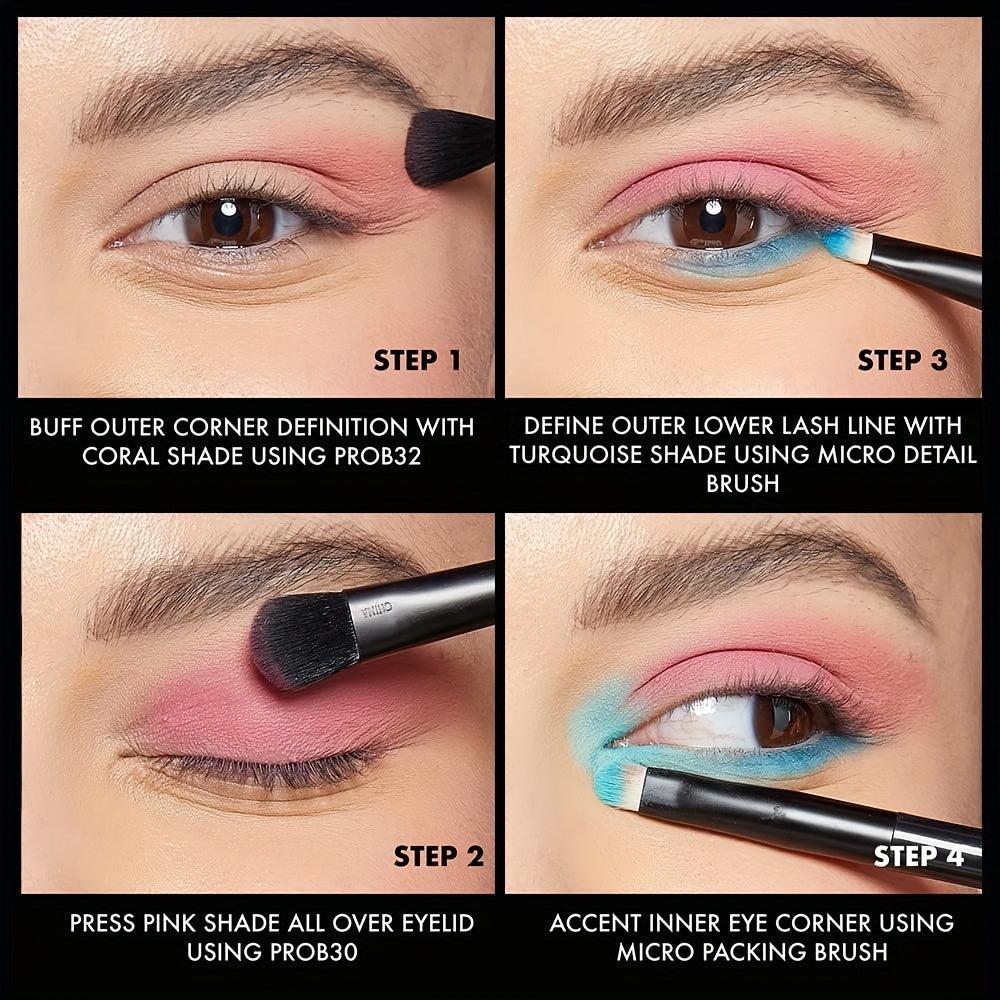 16 Colors Matte Eyeshadow Palette High Pigmented Warm Green Pink