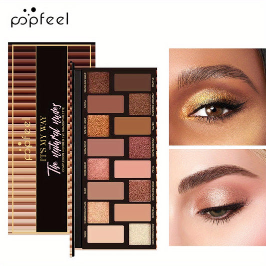 16 Colors Eyeshadow Palette Shimmer Matte Pearly Finish