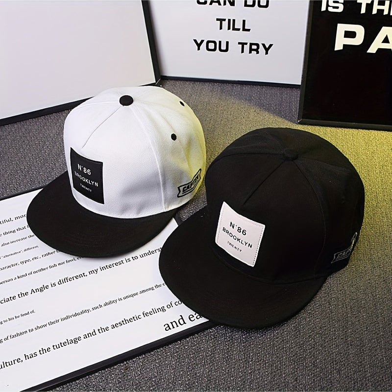 Adjustable Patch Hip hop Hat Embroidered Baseball Cap Flat Brim Unisex