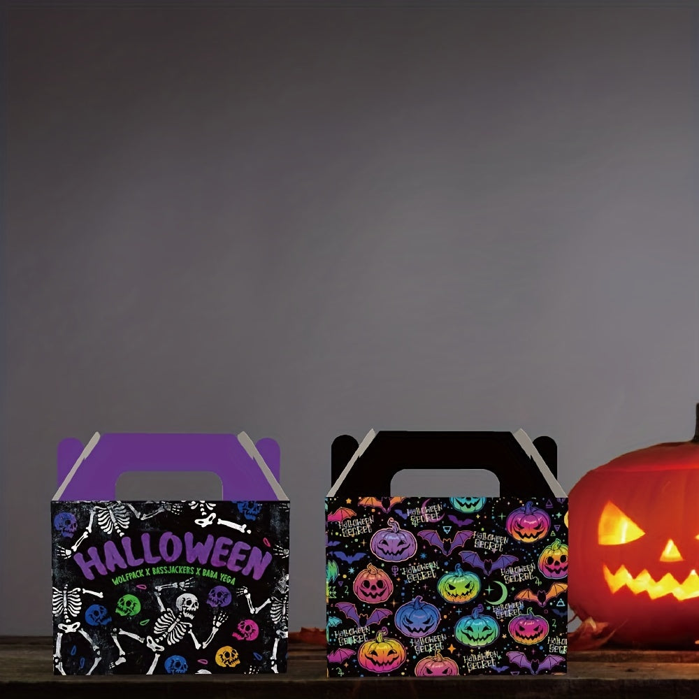 Halloween Ghost Pumpkin Skeleton Tote Bag