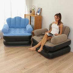 1pc Inflatable Sofa Outdoor Adult Lazy Sofa Five in one Inflatable Bed