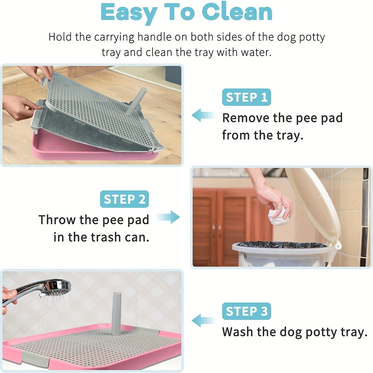 Indoor Dog Litter Box Holder Puppy Training Tray