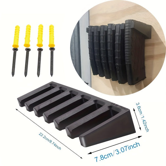 ABS 6X Standard PMAG Wall Mount Magazine Rack Family Storage
