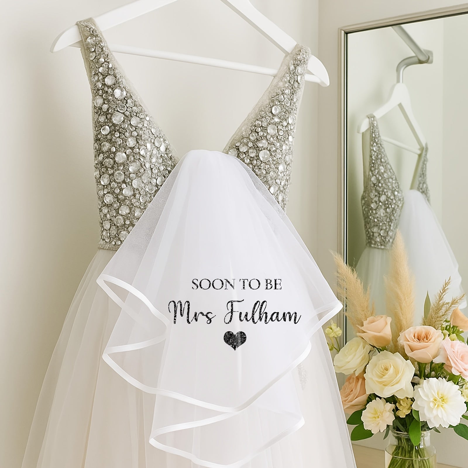 Personalized Bridal Veil - Custom Wedding Veil for Brides